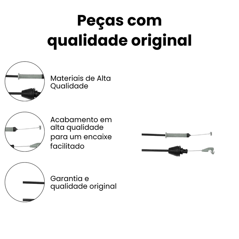Cabo Acelerador Dir Esq Renault Clio 1.0 1.6 8V 16V 1999 A 2 - Imagem 3