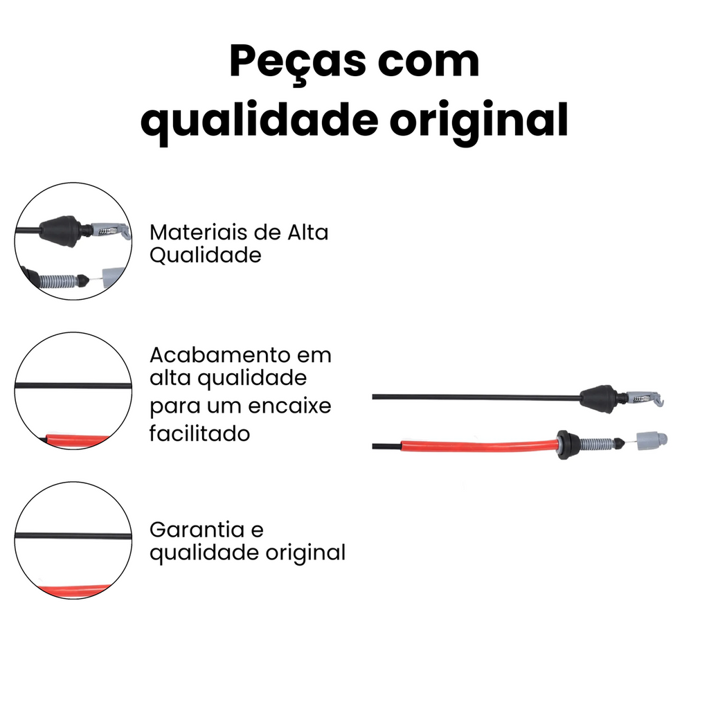 Cabo Acelerador Dianteiro Renault Clio 1.6 8V - Imagem 3