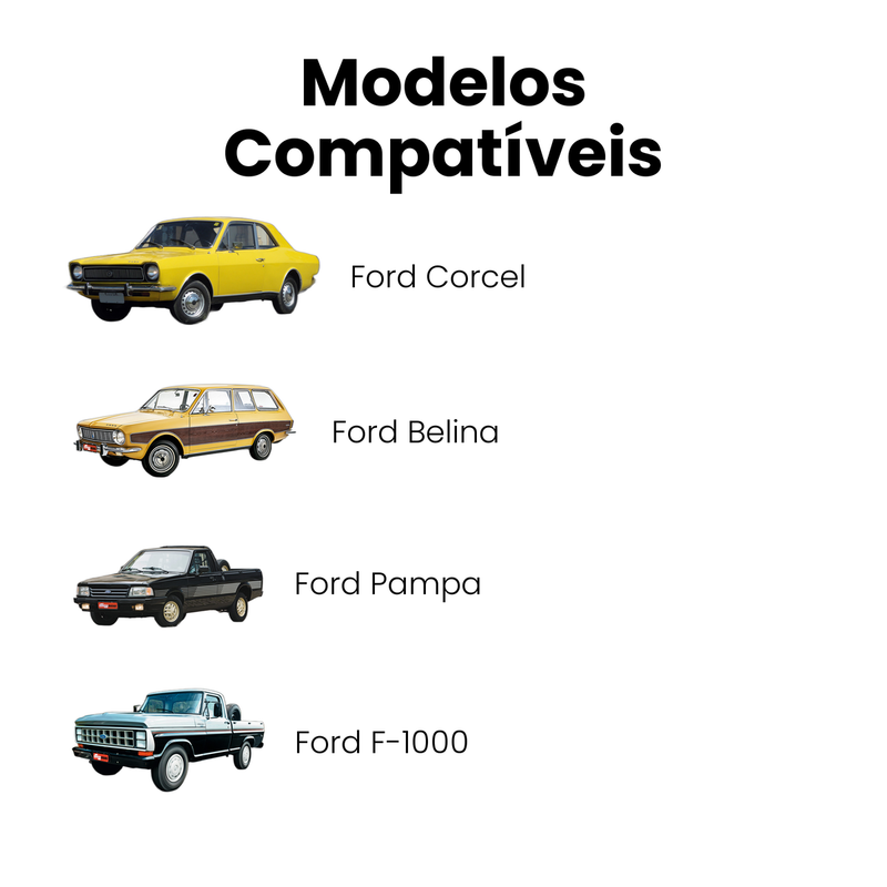 Correia V Ford Corcel 1969-1983 Belina 1980 Pampa 1983-1989 - Imagem 4