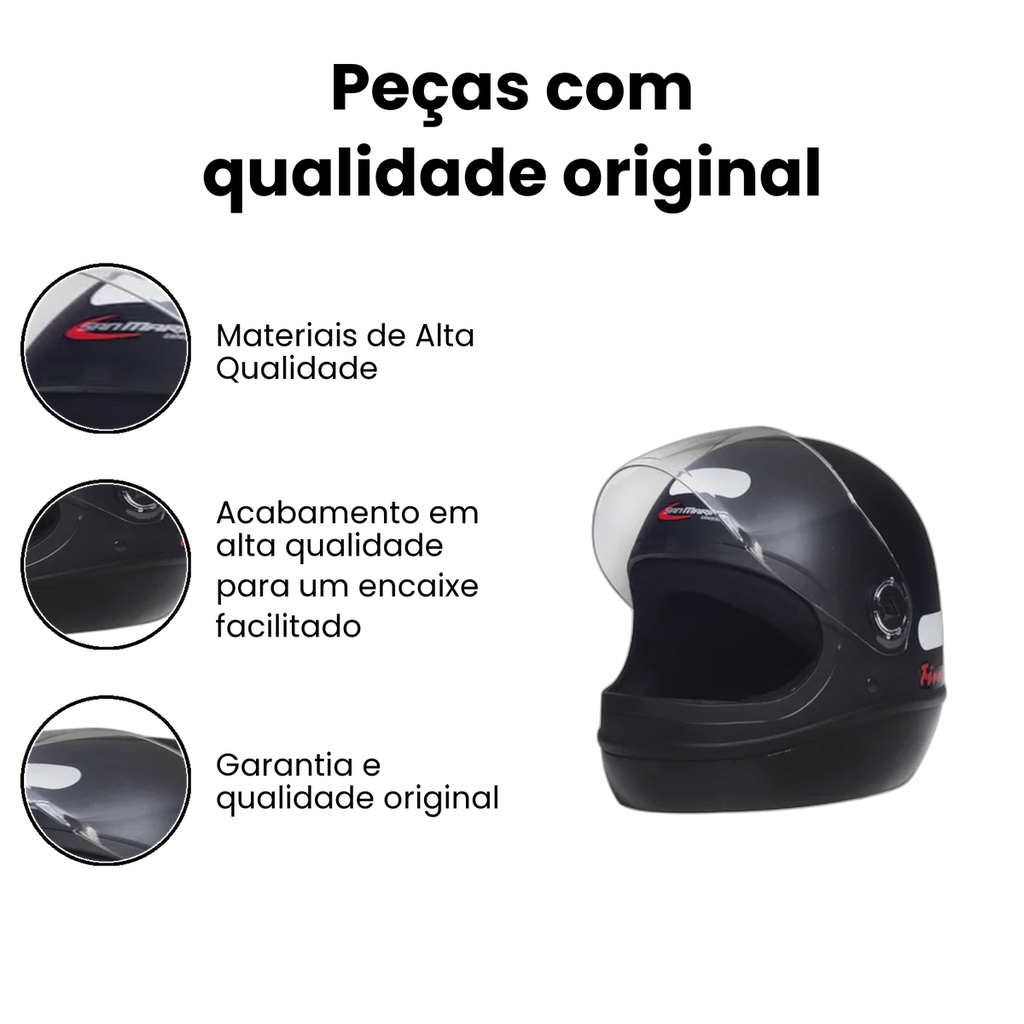 Formula 1 Classic Capacete Preto Fosco - Imagem 3