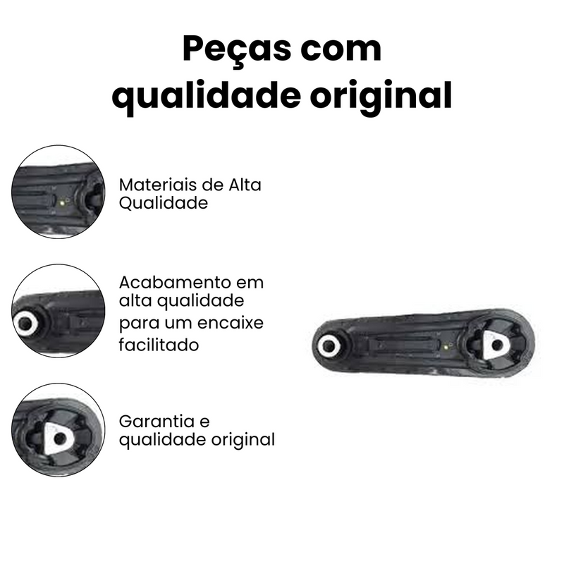 Coxim Câmbio Tras Renault Logan 1998-2013 Megane Sandero 200 - Imagem 3