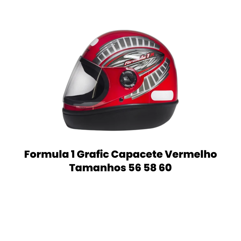 Formula 1 Grafic Capacete Vermelho - Imagem 2