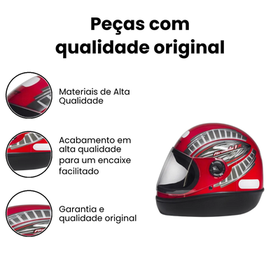 Formula 1 Grafic Capacete Vermelho - Imagem 3