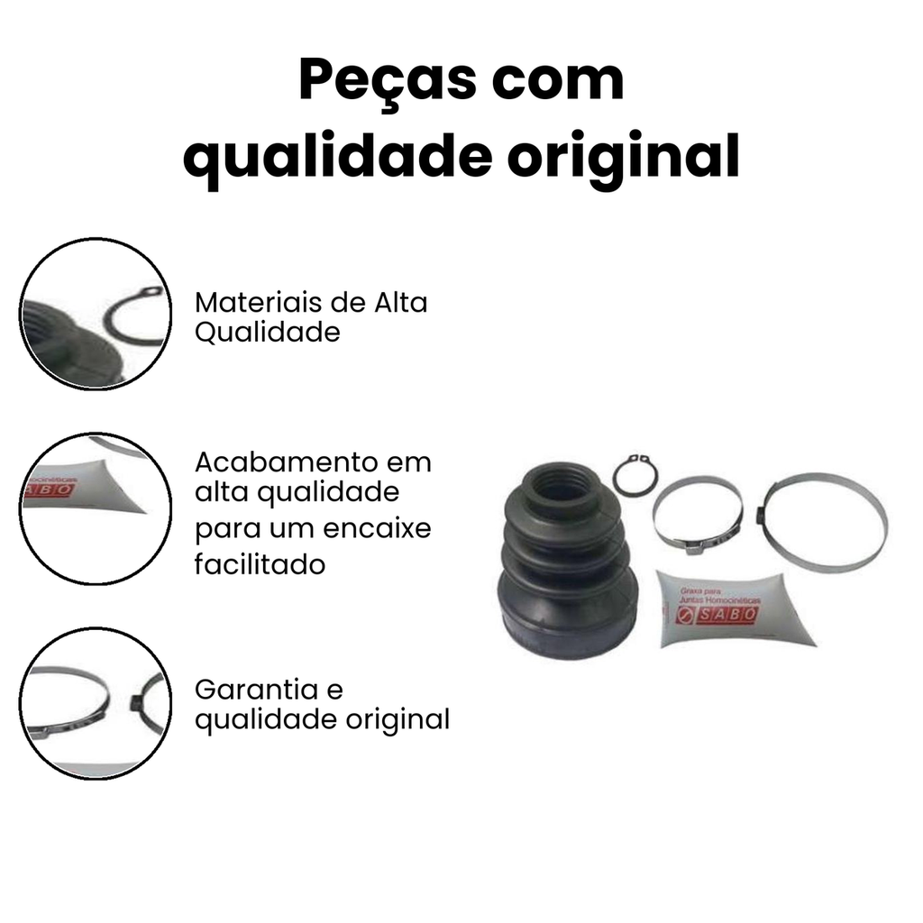 Kit Reparo Junta Homocinética Câmbio 206 206 - Sabó - Imagem 3