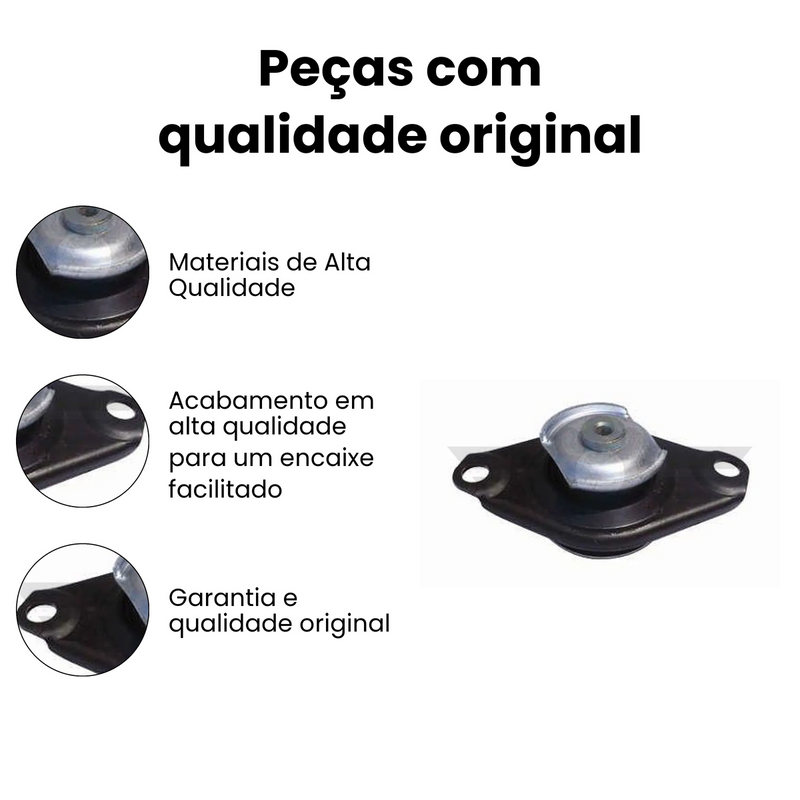 Coxim Motor Tras Fiat Palio 2002-2020 Siena 2003-2016 Strada - Imagem 3