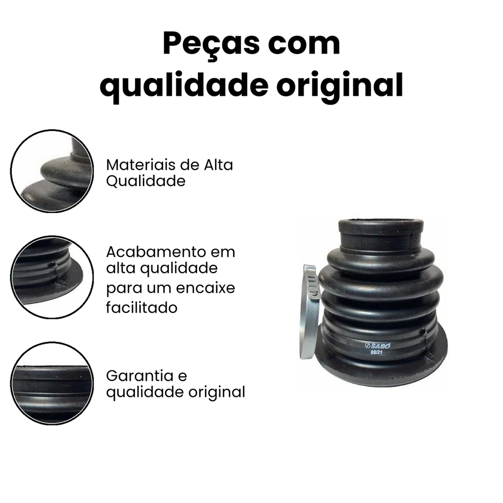 Kit Coifa Homocinética Lado Câmbio Kangoo Megane - Imagem 3