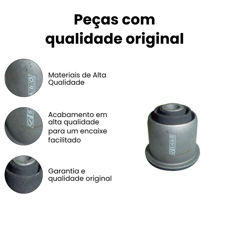 Bucha Bandeja Dianteira Direita Esquerda VW Saveiro Santana - Imagem 3