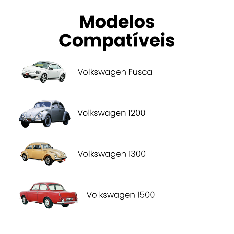 Coxim Motor Tras Dir Esq Volkswagen Fusca 1200 1300 1500 160 - Imagem 4