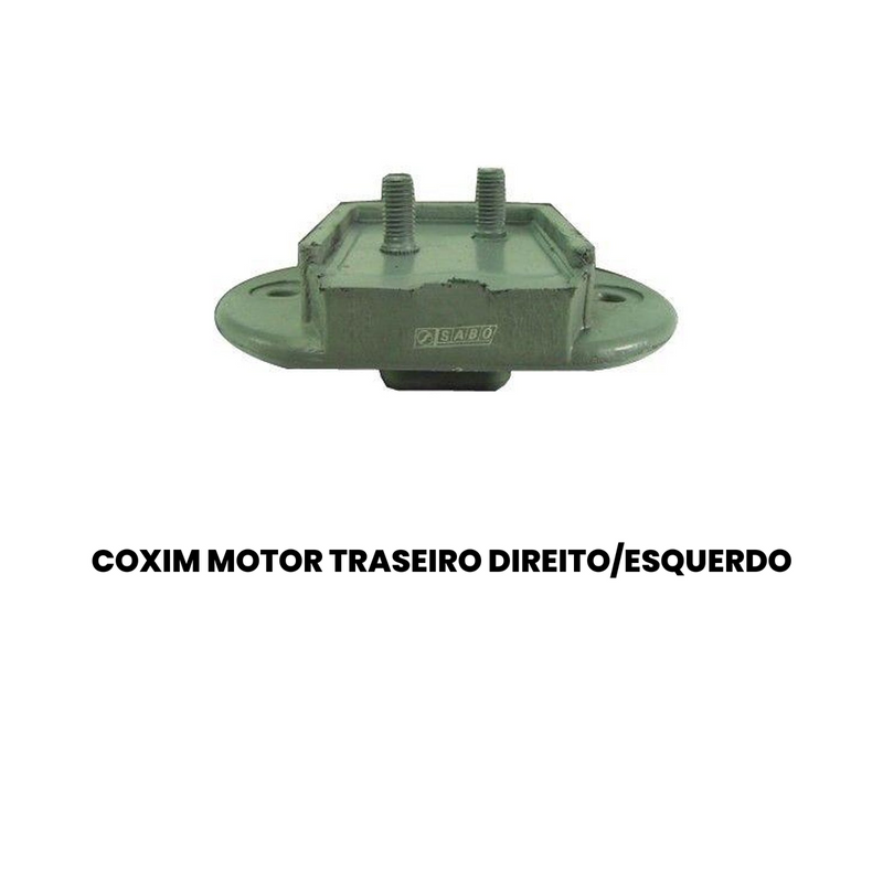 Coxim Motor Tras Dir Esq Volkswagen Fusca 1200 1300 1500 160 - Imagem 2