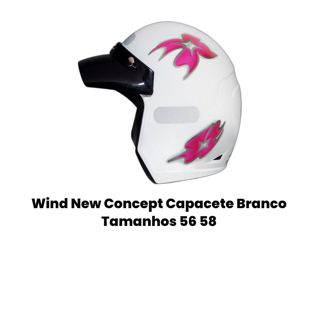 Wind New Concept Capacete Branco Tamanhos 56 58 - Imagem 2