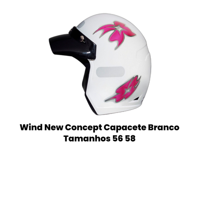 Wind New Concept Capacete Branco Tamanhos 56 58 - Imagem 2