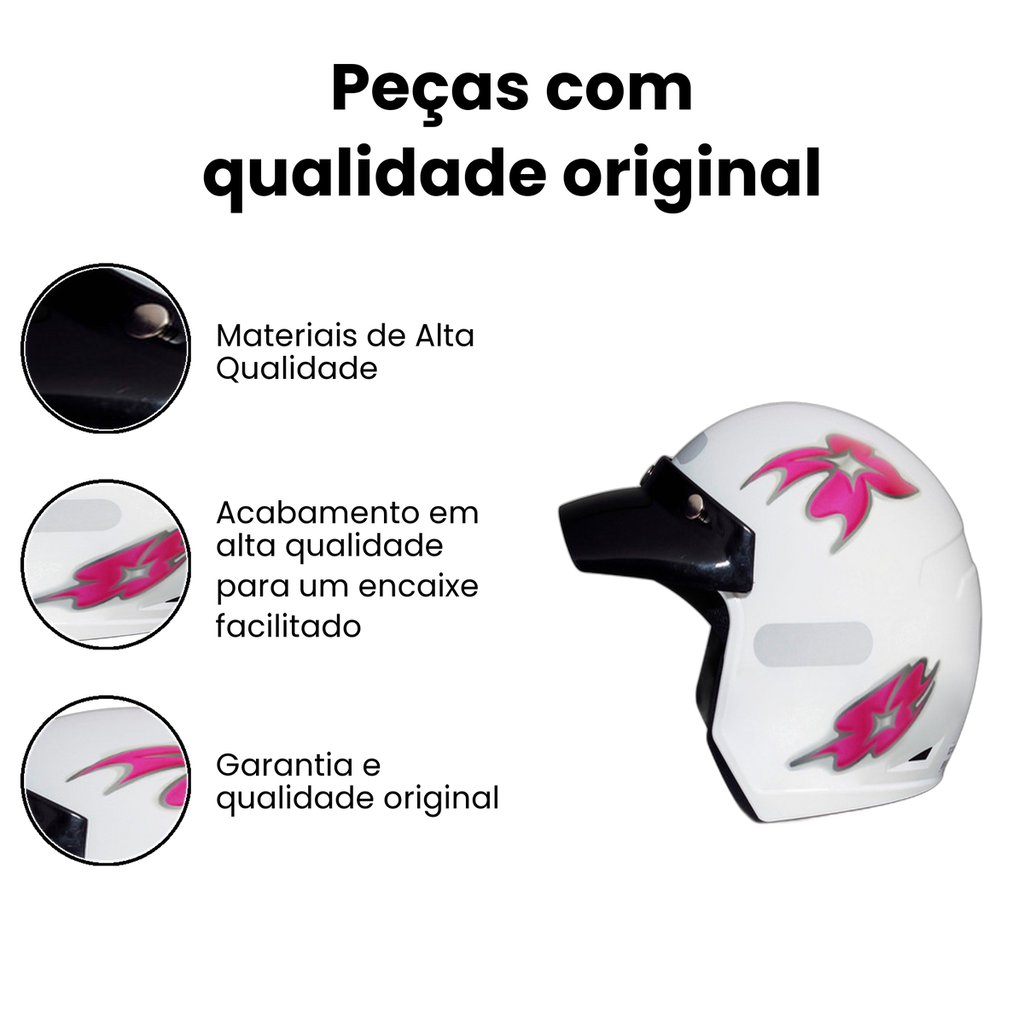 Wind New Concept Capacete Branco Tamanhos 56 58 - Imagem 3