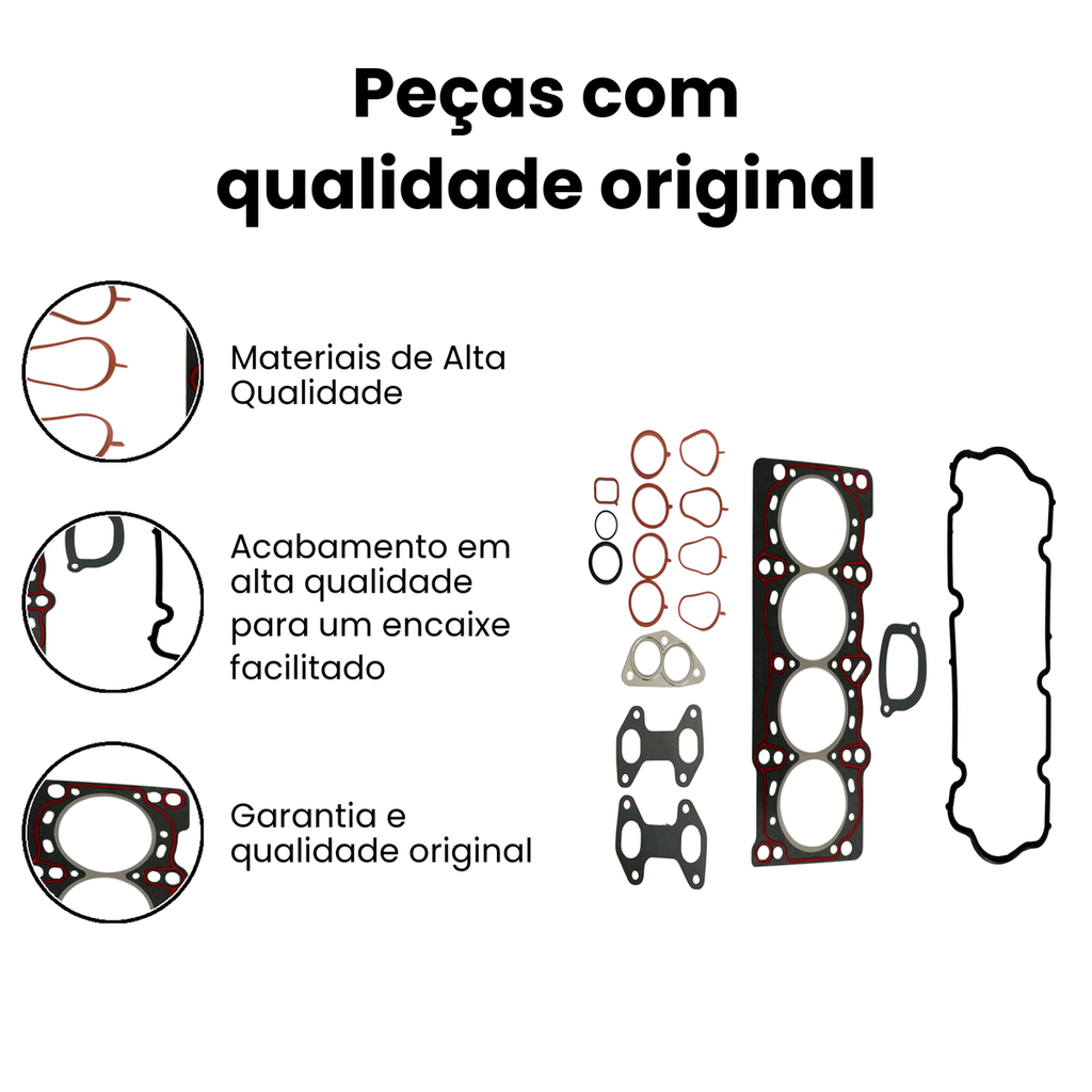 Jogo Junta Motor Superior s/ Retentor Siena - SABO - Imagem 3