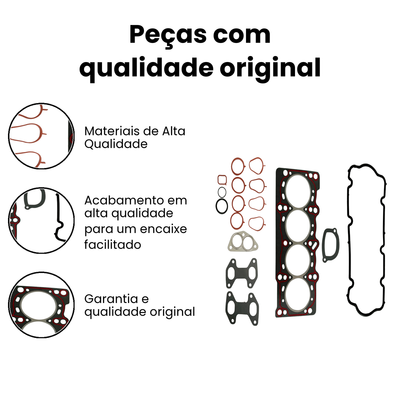 Jogo Junta Motor Superior s/ Retentor Siena - SABO - Imagem 3