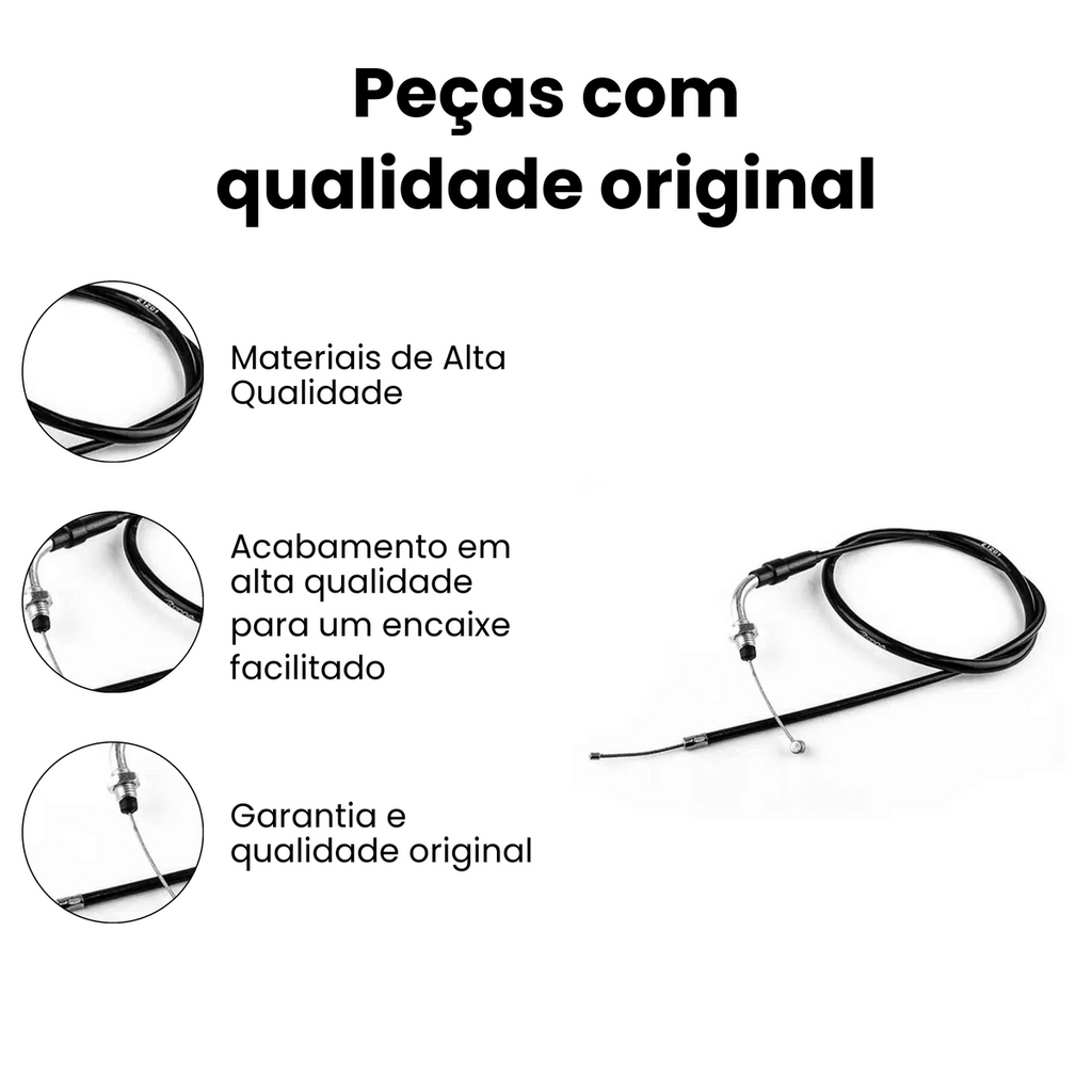 Cabo Acelerador Honda CG 150 Job Titan Sport 04/08 - Imagem 3