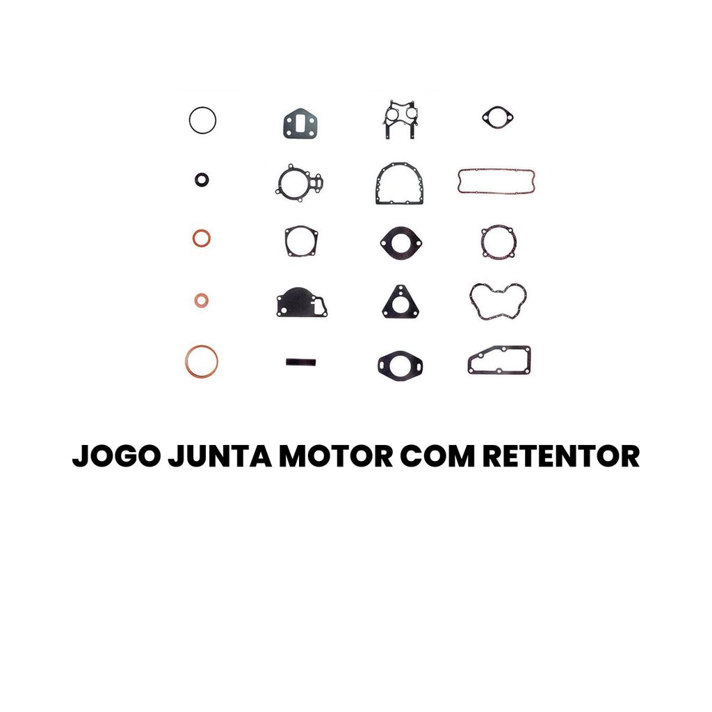 Jogo Juntas Motor c/ Retentor SABO D-10 Veraneio - Imagem 2