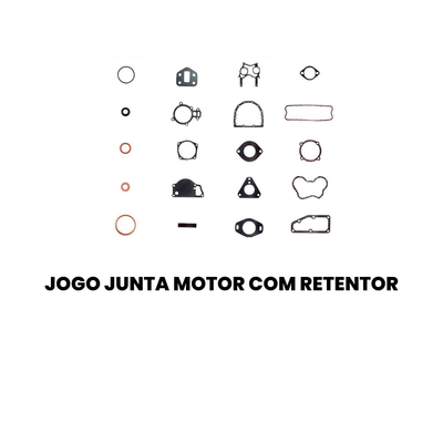 Jogo Juntas Motor c/ Retentor SABO D-10 Veraneio - Imagem 2