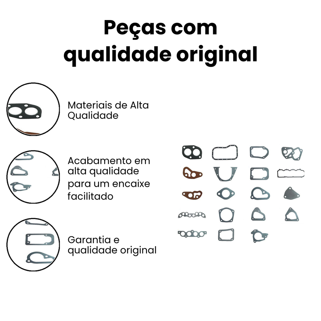 Jogo Junta Motor Sem Retentor Palio Strada (SABO) - Imagem 3