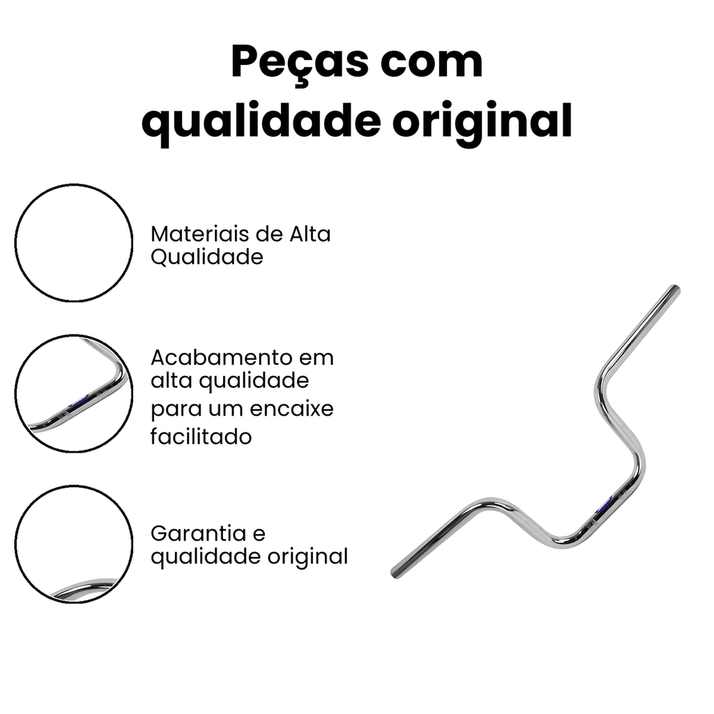 GUIDAO TITAN 125 KS 00/01 CROMADO - CG CG - Imagem 3