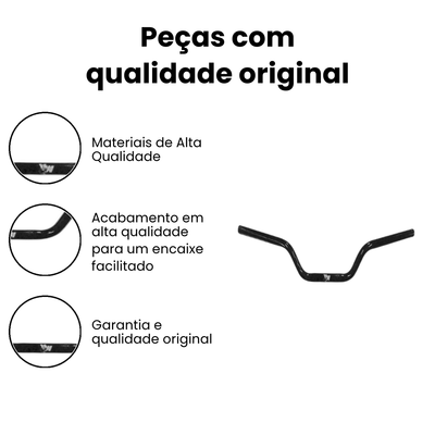 Guidão Bros 125/150 Preto - NXR - Imagem 3