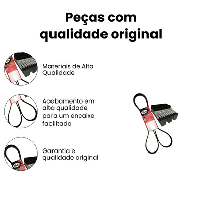 Correia em V T 124 GA 400 R 124 GB 360 1995-2005 - Imagem 3