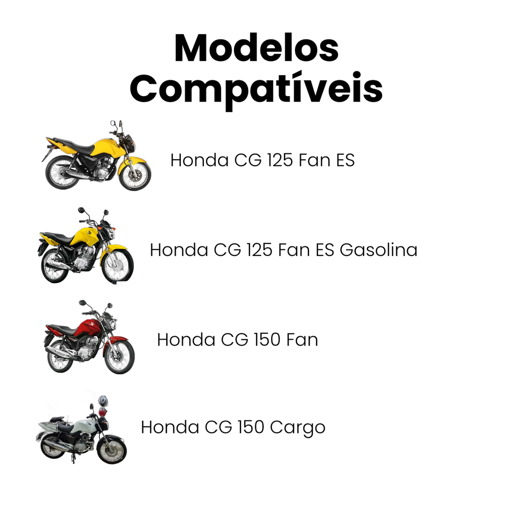 Motor de Partida NXR 125 Bros CG 150 Fan 2004-2015 - Imagem 4