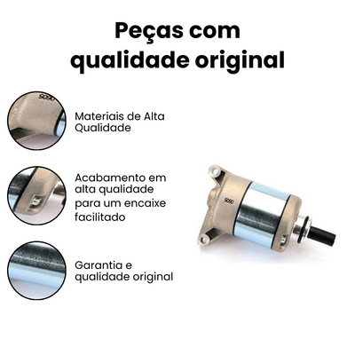Motor de Partida NXR 125 Bros CG 150 Fan 2004-2015 - Imagem 3