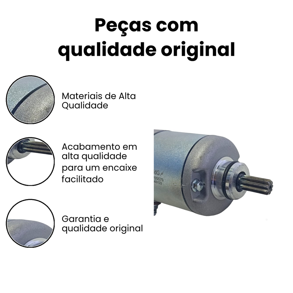 Motor de Partida CBX250 Twister XR250 Tornado - Imagem 3