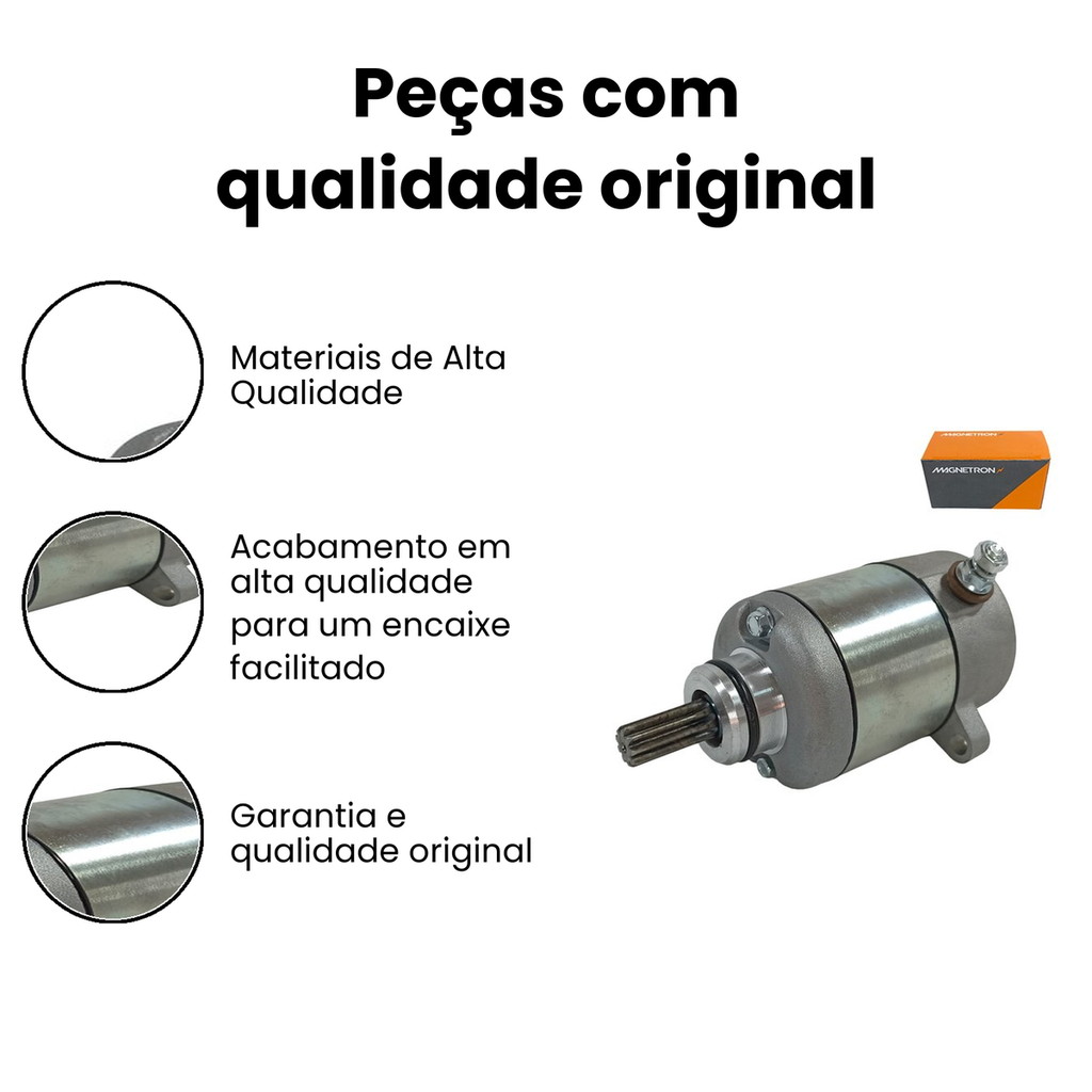 Motor de Partida Biz 125 ES/EX 11-15 - Magnetron - Imagem 3