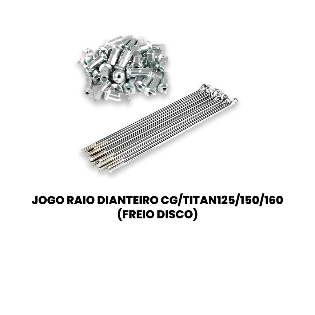 Jogo Raio Dianteiro CG/Titan 125/150/160 - Freio Disco - Imagem 2