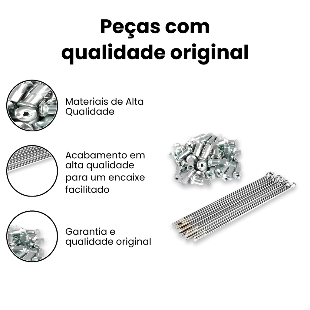 Jogo Raio Dianteiro CG/Titan 125/150/160 - Freio Disco - Imagem 3