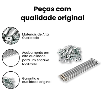 Jogo Raio Dianteiro CG/Titan 125/150/160 - Freio Disco - Imagem 3