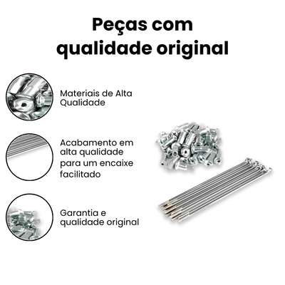 Jogo Raio Dianteiro NX400/400i Falcon 99/15 - VINNI - Imagem 3