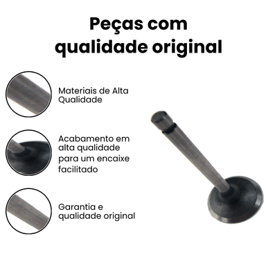 Válvula Admissão Yamaha YBR 125 - VINNI - Imagem 2