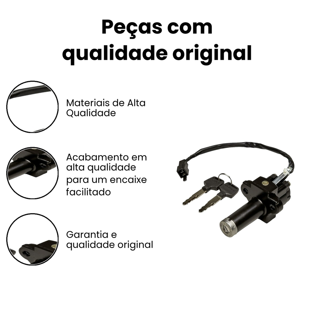 Chave Ignição Bros 150 ES 06/05 - NXR NXR - Imagem 3