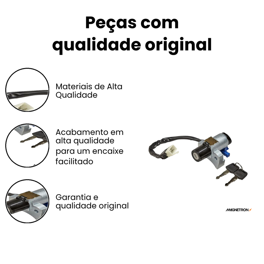 Chave Ignição CG Titan 150 ESD 14/15 - Magnetron - Imagem 3