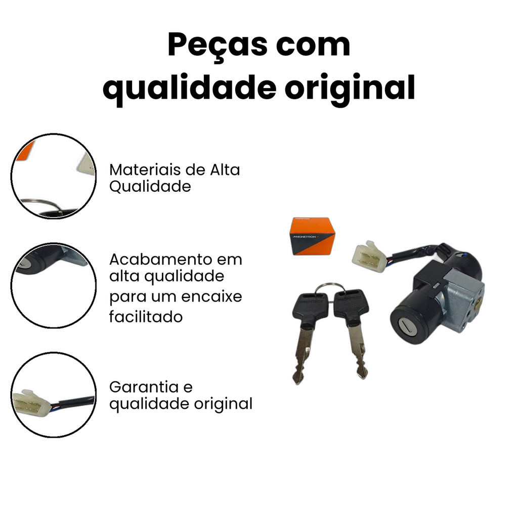 Chave Ignição Biz 110i/125 16/17 - Magnetron - Imagem 3