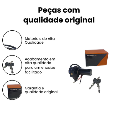 Chave Ignição YBR125 Factor/XTZ125 08/16 (Magnetron) YS XTZ - Imagem 3