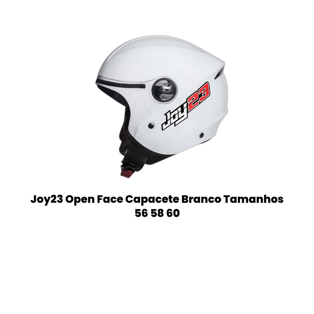 Joy23 Open Face Capacete Branco - Imagem 2