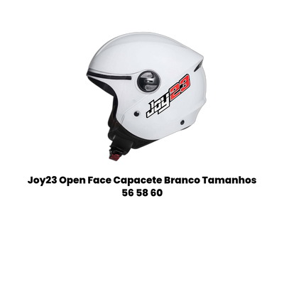 Joy23 Open Face Capacete Branco - Imagem 2