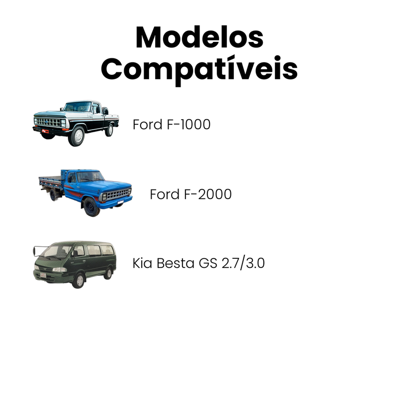Correia V Ford F-1000 1980-1992 F-2000 1998-2005 Kia Besta G - Imagem 4