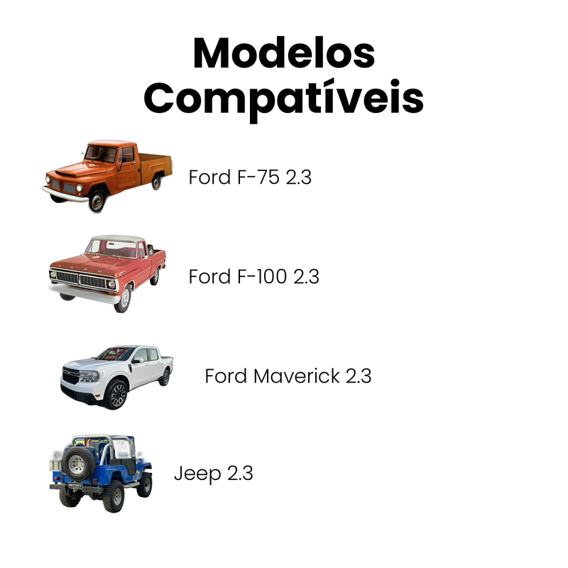Correia V Ford F-75 F-100 Maverick 2.3 1980-1983 Jeep 2.3 19 - Imagem 4
