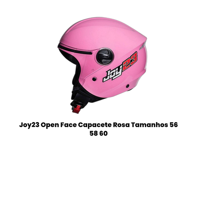 Joy23 Open Face Capacete Rosa - Imagem 2