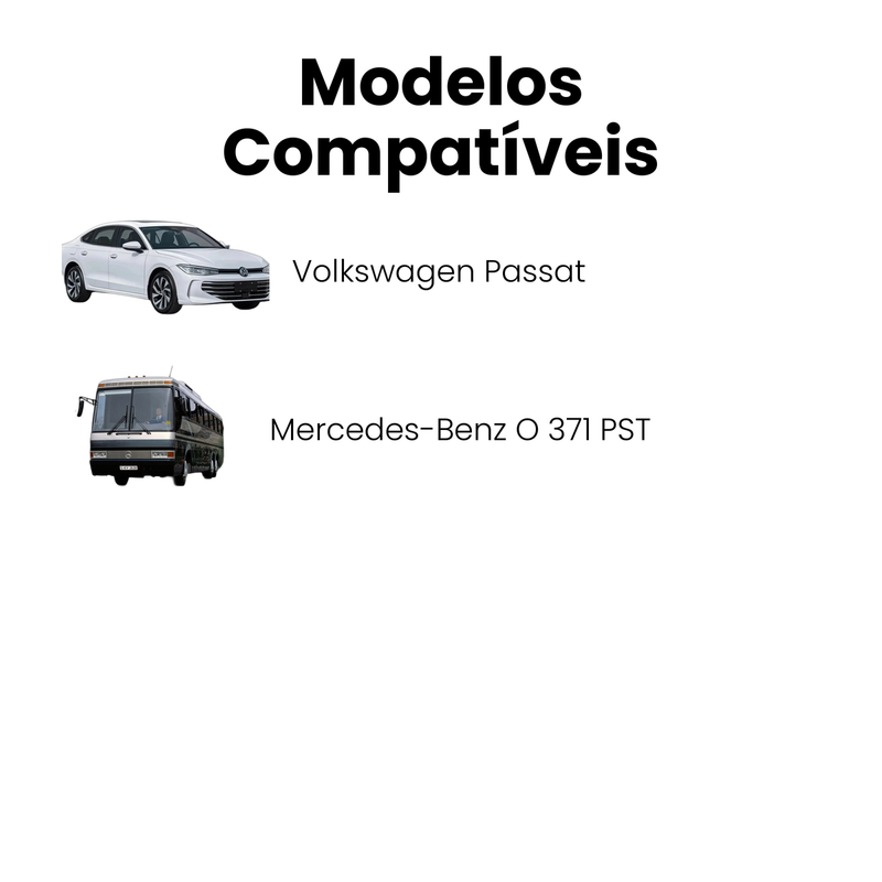 Correia V Volkswagen Passat 1974-1988 Mercedes-Benz O 371 PS - Imagem 4