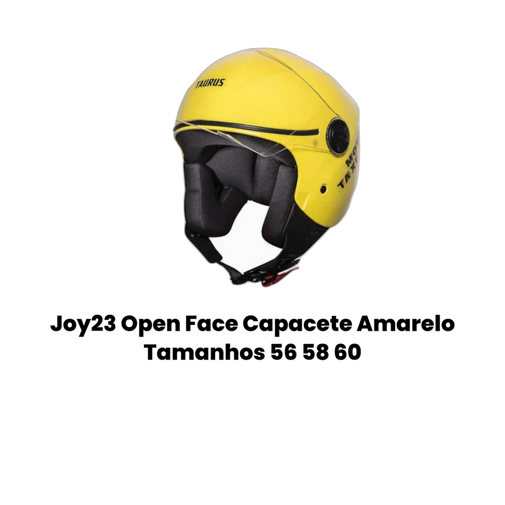 Joy23 Open Face Capacete Amarelo - Imagem 2