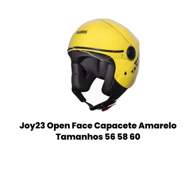 Joy23 Open Face Capacete Amarelo - Imagem 2