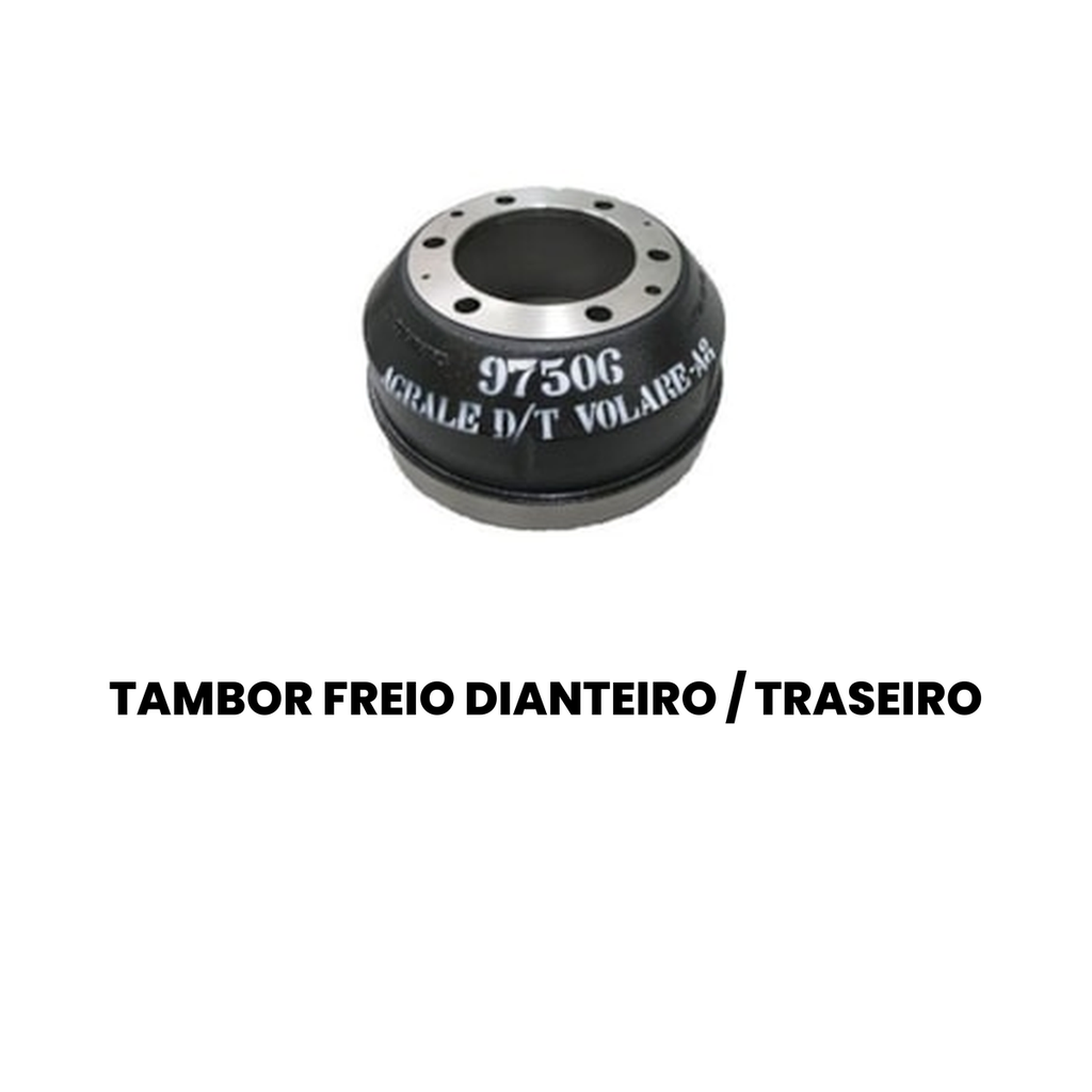 Tambor de Freio Dianteiro/Traseiro DURAMETAL 8500 MA - Imagem 2