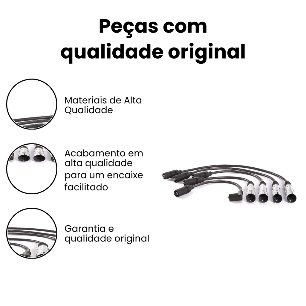 Cabo de Vela de Ignicao Bosch Parati Saveiro - Imagem 3