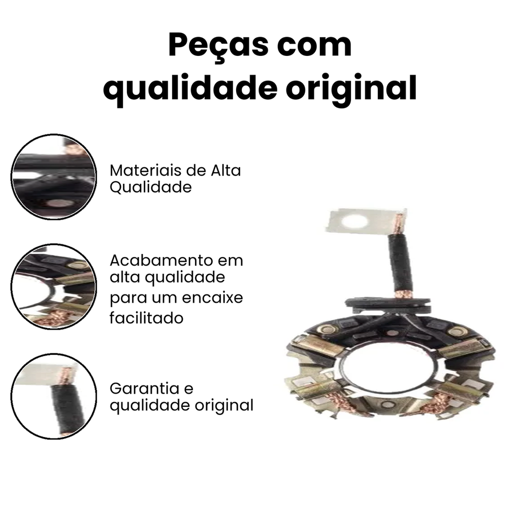 Porta Escova Motor Partida 12V Kadett - SULCARBON - Imagem 3