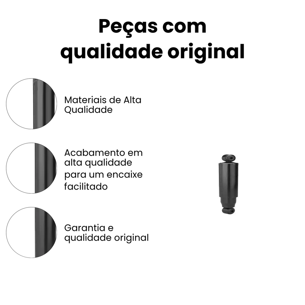 Amortecedor Suspensão Traseiro Kombi Fusca 1957-1977 - Imagem 3